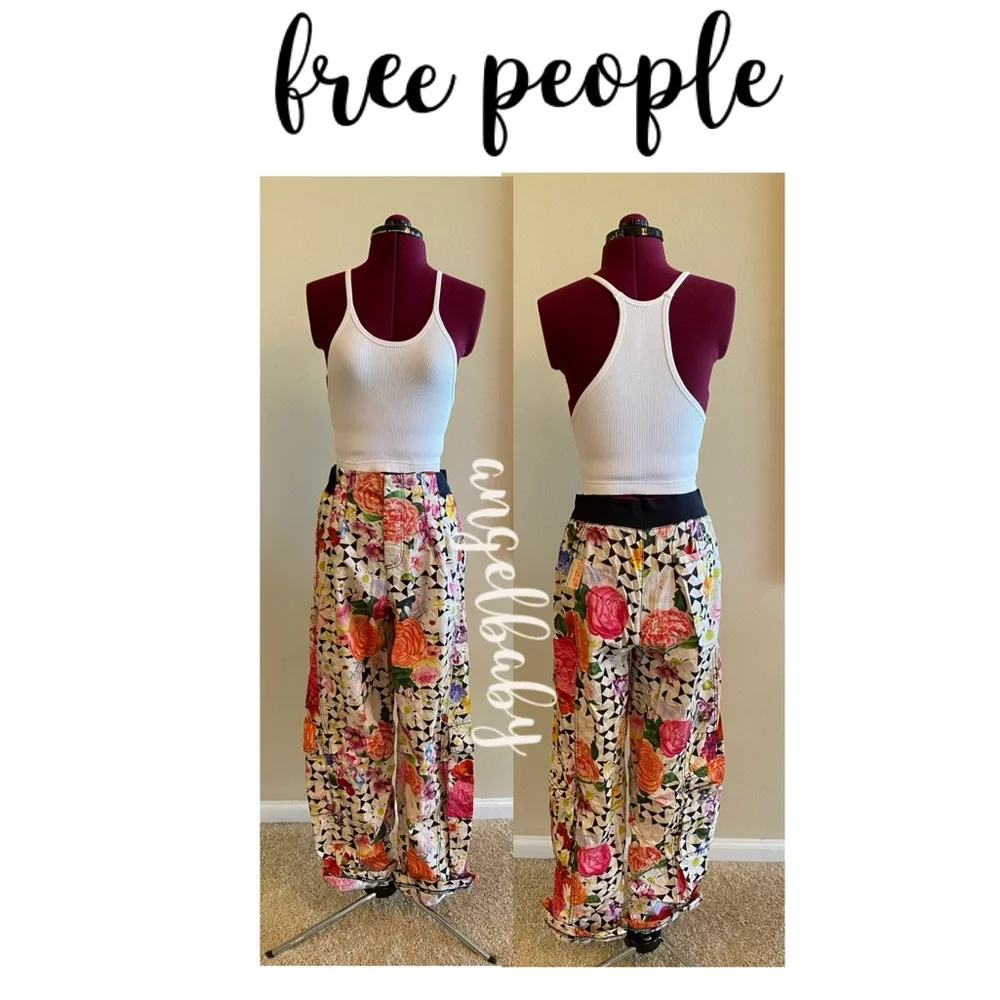 Free People Mesmerize Me Printed Pants in Take a Trip Floral! - Picture 5 of 16